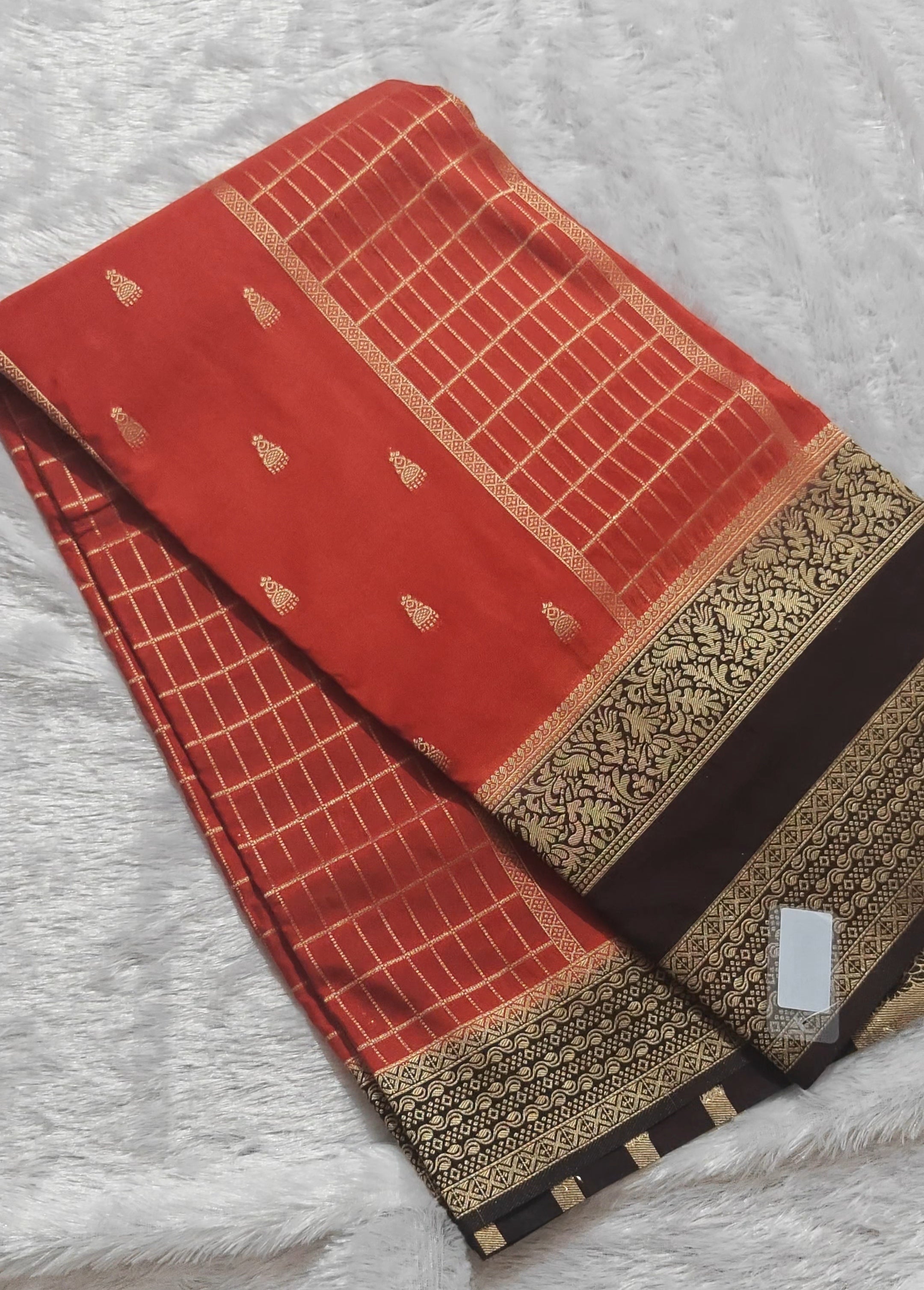 SV28 Mysore Crepe Silk Sarees