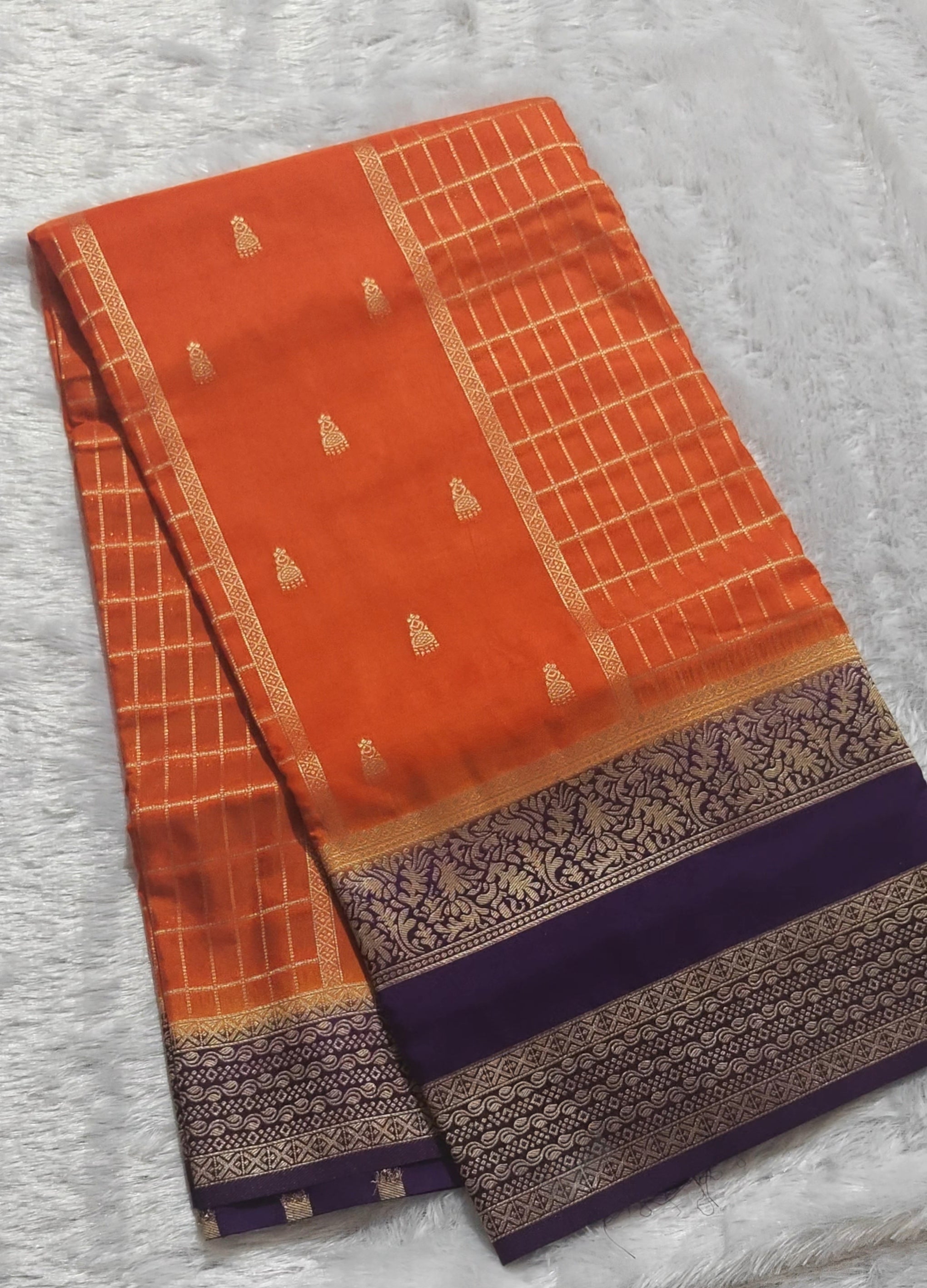 SV28 Mysore Crepe Silk Sarees