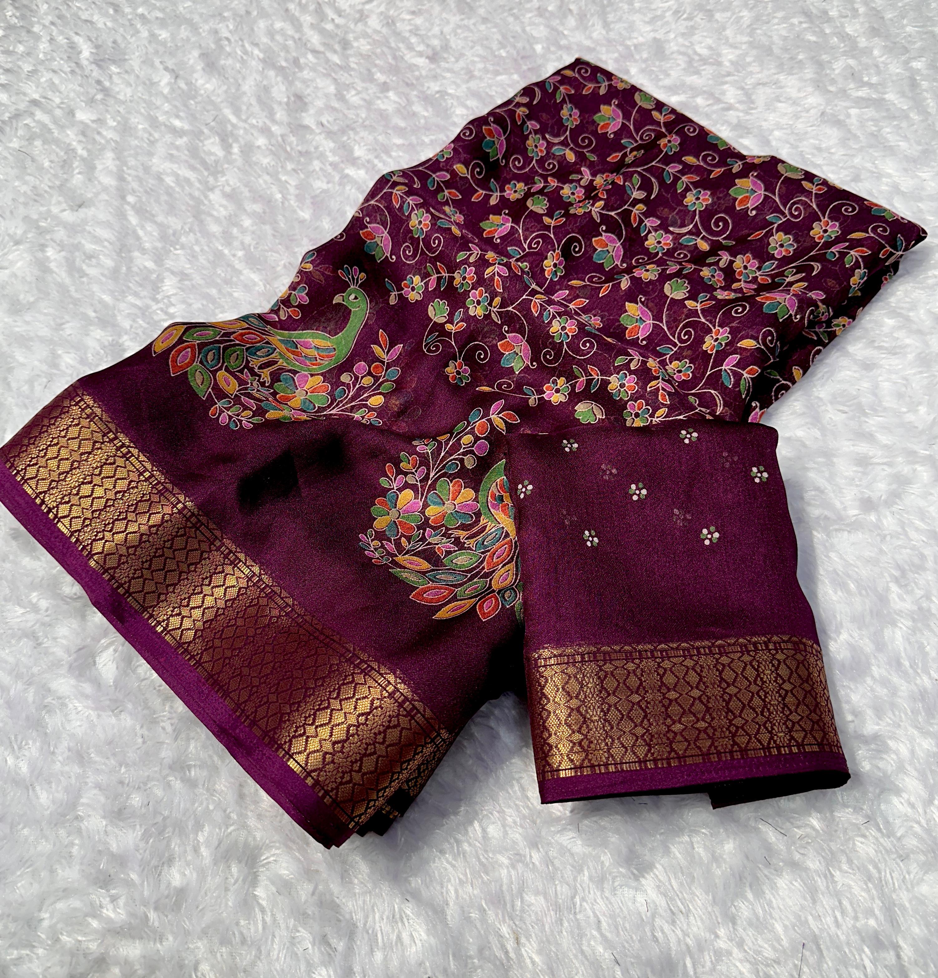SV23      Premium Georgette silk sarees
