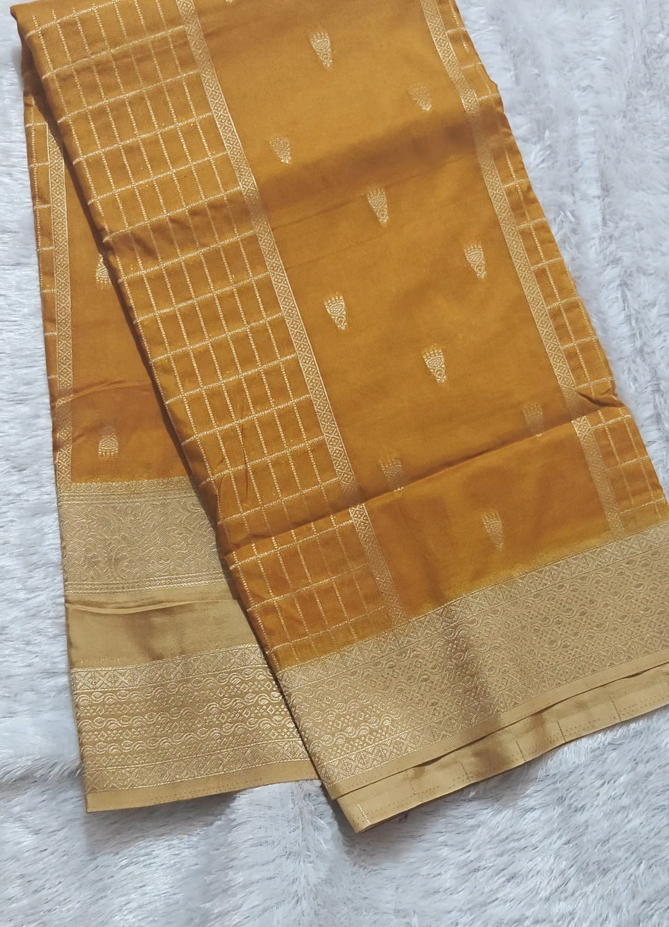SV28 Mysore Crepe Silk Sarees