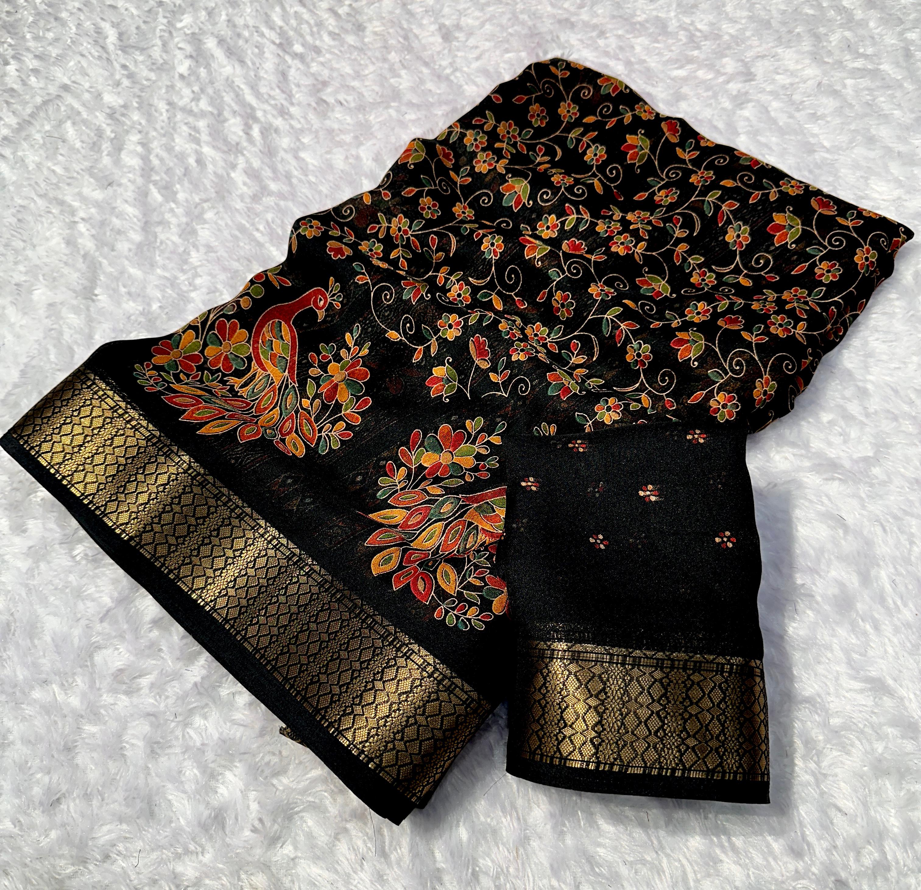 SV23      Premium Georgette silk sarees