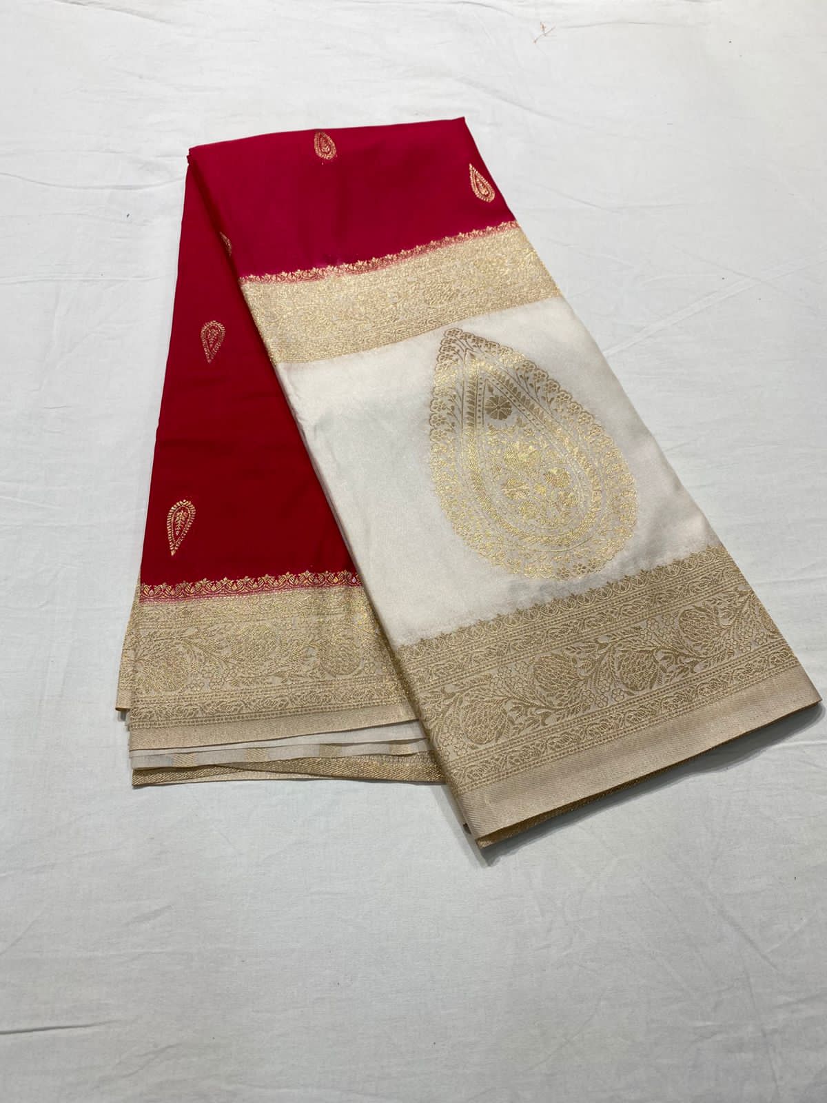 SV21                                      Pure Mysore crepe silk Sarees