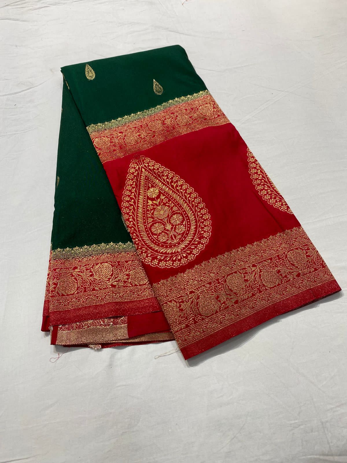 SV21                                      Pure Mysore crepe silk Sarees