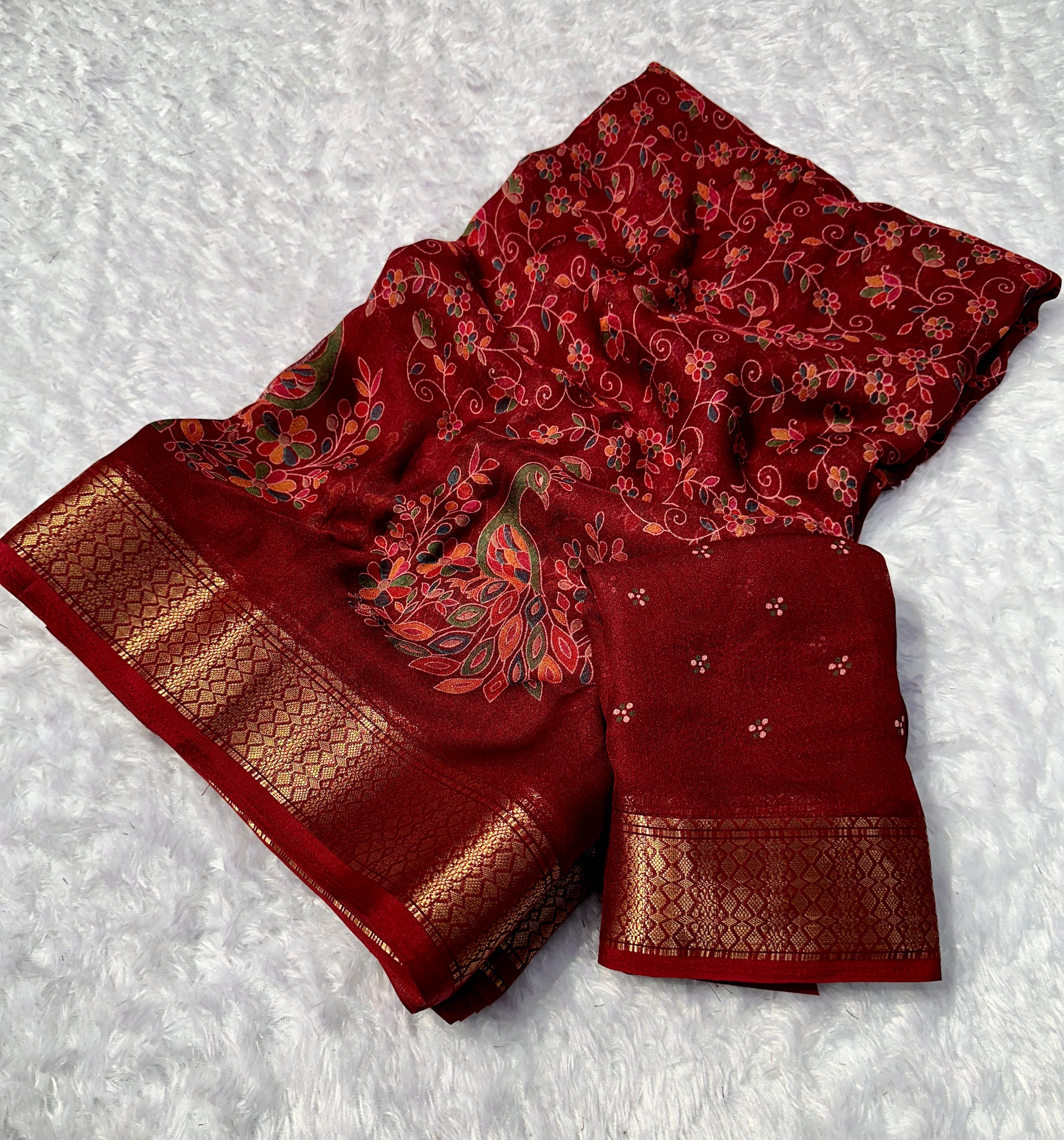 SV23      Premium Georgette silk sarees
