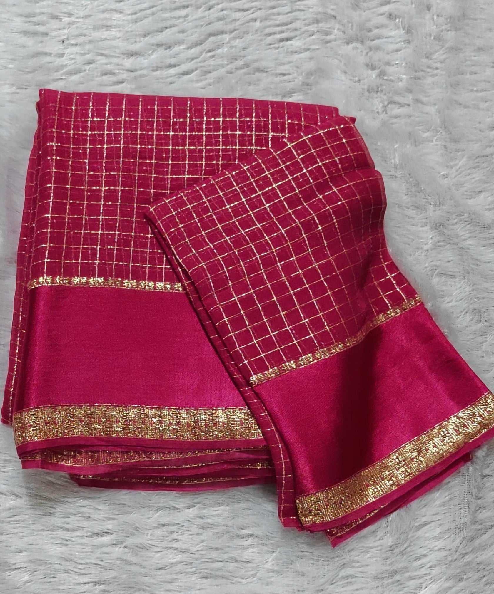 SV25   Viscose Georgette sarees with Gap border